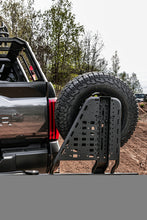 Load image into Gallery viewer, Go Rhino Swing-A-Way Hitch Mounted Tire Carrier (Lic. Plate Lights Not Included) - Textured Black Go Rhino
