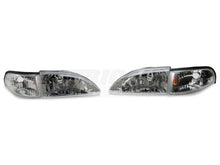 Load image into Gallery viewer, Raxiom 94-98 Ford Mustang Axial Series Cobra Style Headlights- Chrome Housing (Clear Lens) Headlights Raxiom
