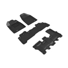 Load image into Gallery viewer, 3D MAXpider 2007-2013 Acura MDX Kagu 1st &amp; 2nd &amp; 3rd Row Floormats - Black
