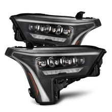 Load image into Gallery viewer, AlphaRex 22-23 Toyota Tundra NOVA-Series Headlights Black w/Amber DRL - Req 810029 OR 810030 AlphaRex
