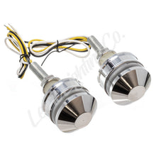 Load image into Gallery viewer, Letric Lighting Grip Ind Lghts Pol Cap Wht/Amb Misc Powersports Letric Lighting   
