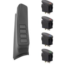 Load image into Gallery viewer, Rugged Ridge A-Pillar 4 Switch Pod Black RHD 11-18 Jeep Wrangler JK Rugged Ridge
