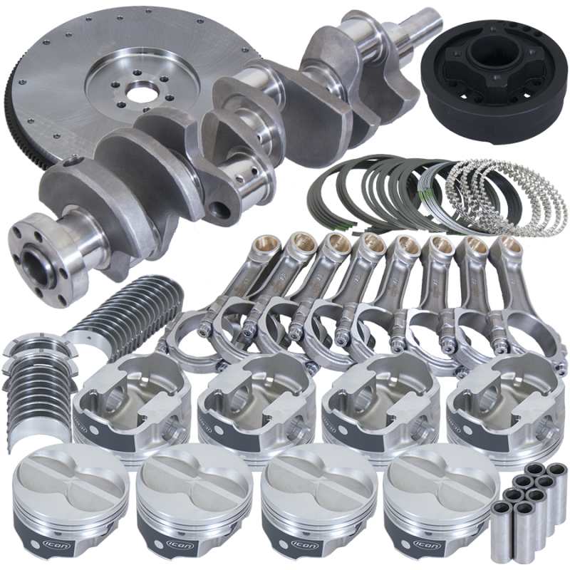 Eagle Ford 302 3.400in Crank 5.400in I-Beam Rods 4.000in Pistons 164 Tooth FW Balanced Assembly Eagle