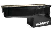 Load image into Gallery viewer, Moroso Pre-80 Chevrolet Small Block (w/Driver Side Dipstick) Wet Sump 7qt 9.5in Steel Oil Pan - Blk Moroso
