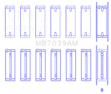 Load image into Gallery viewer, King Engine Bearings B.M.W/Opel M 51/M 57/D 25/Y 25 Td (Size +0.50mm) Main Bearing Set King Engine Bearings
