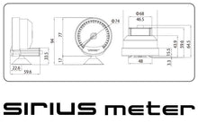 Load image into Gallery viewer, GReddy Sirius Meter - Water Temp 0/120 (Deg.C) 74mm Analog Gauge (w/Water Temp Sensor &amp; Harness Set) | 16001731

