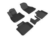 3D MAXpider 2016-2020 BMW X1/X2 F48/F39 Kagu 1st & 2nd Row Floormats - Black | L1BM07301509