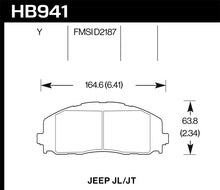 Load image into Gallery viewer, Hawk 2018 Jeep Wrangler Rubicon LTS Street Front Brake Pads Brake Pads - OE Hawk Performance   

