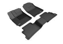 Load image into Gallery viewer, 3D MAXpider 2018-2020 Hyundai Kona Kagu 1st &amp; 2nd Row Floormats - Black | L1HY09201509
