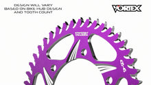 Load image into Gallery viewer, Vortex Racing 54 Tooth 520 Rear Sprocket - Purple | 170ZU-54
