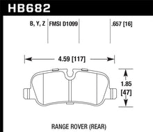 Load image into Gallery viewer, Hawk 05-09 Range Rover LR3 D1099 LTS Street Rear Brake Pads Brake Pads - OE Hawk Performance   
