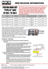 Load image into Gallery viewer, HKS PISTON RING SET N19 D87.0 4-Cyl. | 21005-AN019

