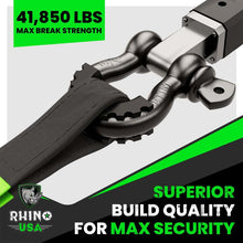 Load image into Gallery viewer, Rhino USA 3/4In D-Ring Shackle Set (2-Pack)(Gray) Shackle Kits Rhino USA
