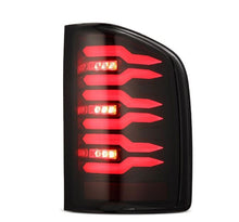 Load image into Gallery viewer, AlphaRex 07-14 Chevrolet Silverado 1500/2500HD/3500HD Luxx-Series LED Tail Lights Black/Red AlphaRex
