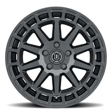 Load image into Gallery viewer, ICON Journey 17x8 / 5x100 / 38 mm / 6in BS Satin Black Wheel

