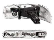 Load image into Gallery viewer, Raxiom 99-06 GMC Sierra 1500 Axial Series OEM Crystal Rep Headlights- Chrome Housing- Smoked Lens Headlights Raxiom
