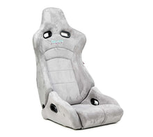 Load image into Gallery viewer, NRG Prisma Lab Reclinable Bucket Racing Seat - Pair (Grey Vegan Suede) | RSC-710 L/R-GY
