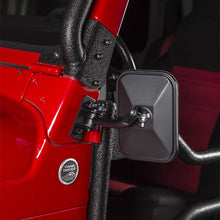 Load image into Gallery viewer, Rugged Ridge 97-18 Jeep Wrangler Textured Black Rectangluar Stubby Trail Mirror Rugged Ridge
