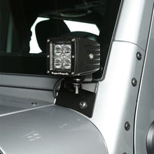 Load image into Gallery viewer, Rugged Ridge 07-18 Jeep Wrangler JK Textured Black Windshield Aux. Light Mounting Brackets Rugged Ridge
