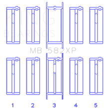 Load image into Gallery viewer, King Engine Bearings Ford 2.0/2.3L 8V (Size +0.50mm) Main Bearing Set King Engine Bearings
