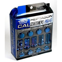Load image into Gallery viewer, Project Kics 12X1.50 Titanium Blue Caliber Lug Nut | WHPC01
