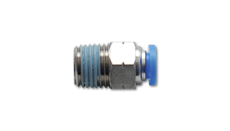 Vibrant Male Straight Pneumatic Vacuum Fitting 1/8in NPT Thread for use with 3/8in 9.5mm OD tubing Fittings Vibrant