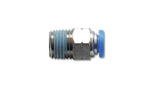 Load image into Gallery viewer, Vibrant Male Straight Pneumatic Vacuum Fitting 1/4in NPT Thread for use with 3/8in 9.5mm OD tubing Fittings Vibrant
