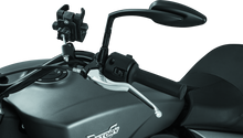Load image into Gallery viewer, Kuryakyn Raised Mirror Mnt Adapters Gloss Black Misc Powersports Kuryakyn   
