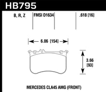 Load image into Gallery viewer, Hawk 14-17 Mercedes-Benz CLA 45 AMG Performance Ceramic Street Front Brake Pads Brake Pads - Performance Hawk Performance   
