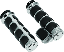 Load image into Gallery viewer, Kuryakyn Premium ISO Grip With Throttle Boss Dual Cable Chrome Misc Powersports Kuryakyn   
