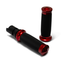 Load image into Gallery viewer, Performance Machine  24-25 Touring, 2025 Softail TBW  Contour Handle Grip Set - Red Performance Machine
