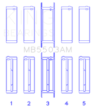 Load image into Gallery viewer, King Engine Bearings Ford V8 351ci 5.8L 16V Crankshaft Main Bearings (Size 030) - Set of 5
