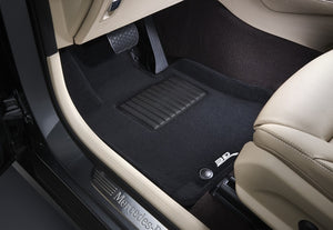 3D MAXpider 2020-2024 BMW 8 Series Coupe (G15) Kagu 2nd Row Floormats - Black Floor Mats - Rubber 3D MAXpider   