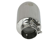 Load image into Gallery viewer, aFe MACH Force-Xp 2-1/2in 304 SS Clamp-On Exhaust Tip 2.5in In / 4.5in Out / 7in.L - Polished Tips aFe   
