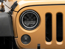 Load image into Gallery viewer, Raxiom 07-18 Jeep Wrangler JK Axial Spider LED Headlights w/Angel Eye Halo- Blk Housing (Clear Lens) Headlights Raxiom

