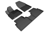 3D MAXpider 2019-2020 Hyundai Santa Fe Kagu 1st & 2nd Row Floormats - Black | L1HY09301509