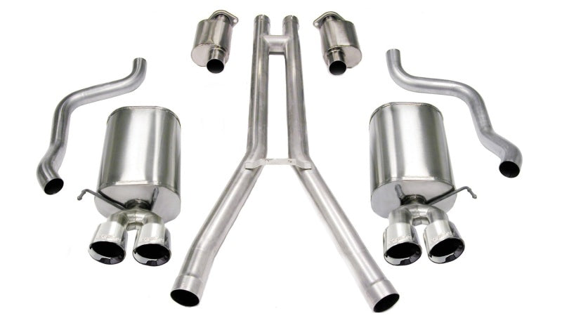 Corsa 2004-2008 Cadillac XLR 4.6L Polished Sport Cat-Back Exhaust Catback CORSA Performance