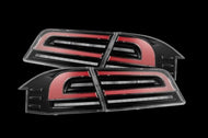 AlphaRex 12-21 Tesla Model S LUXX-Series LED Tail Lights - Black/Red AlphaRex