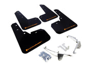 Rally Armor 13-17 Subaru Crosstrek XV Black Mud Flap w/Orange Logo Mud Flaps Rally Armor   