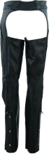 Load image into Gallery viewer, Kuryakyn Leather By River Road Plains Leather Chaps Black Womens - Small Pants Kuryakyn
