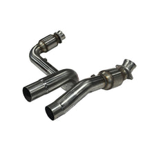 Load image into Gallery viewer, Kooks 2023+ Cadillac Escalade V 3in H.O. GREEN Catted Conn. Pipes (Req. Kooks Headers) Kooks Headers

