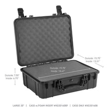 Load image into Gallery viewer, Go Rhino XVenture Gear Hard Case w/Foam - Large 20in. / Lockable / IP67 - Tex. Black Cargo Boxes &amp; Bags Go Rhino   
