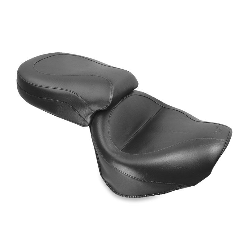 Mustang 04-10 Kawasaki Vulcan 2000 Classic LT Standard Touring 2PC Seat - Black Misc Powersports Mustang Motorcycle   