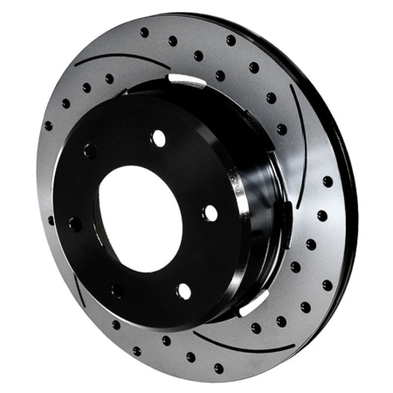 Wilwood 6x5.5 SRP Drilled Performance Rear Rotor & Hat R/H - Black Wilwood