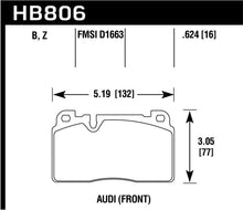 Load image into Gallery viewer, Hawk 16-17 Audi A6 Performance Ceramic Street Front Brake Pads Brake Pads - Performance Hawk Performance   
