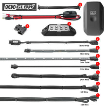 Load image into Gallery viewer, XK Glow LED Underglow Light Kit for Polaris Slingshot XKCHROME Smartphone App Controller (Advanced) Light Accessories and Wiring XKGLOW   
