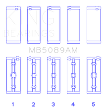 Load image into Gallery viewer, King Engine Bearings Toyota 1Rz (Size +0.25mm) Main Bearing Set King Engine Bearings
