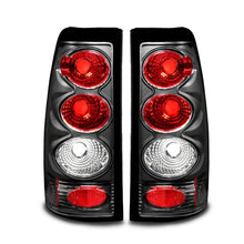 Load image into Gallery viewer, Raxiom 99-02 Chevrolet Silverado 1500 Fleetside Axial Series Tail Lights- Black - Red/Clear Lens | S112710
