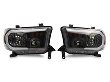 Load image into Gallery viewer, Raxiom 07-13 Toyota Tundra Axial Series Headlights w/ SEQL LED Bar- Blk Housing (Clear Lens) Headlights Raxiom
