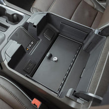 Load image into Gallery viewer, Tuffy Console Safe W/ Keyed Lock For Chevrolet Silverado W/ Wireless Charging Pad Console Cargo Boxes &amp; Bags Tuffy Products
